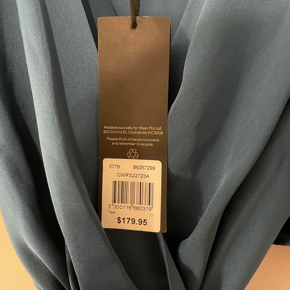 Collection teal wrap dress in size 12 - Picture 4 of 10